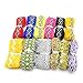 Approx 3/8''-1-1/4'' Wide (10-35mm) x 12yards Random Lace Ribbon Various Embellishment Lace Trim Sewing Decoration Accessories (Mixed Colors 1)