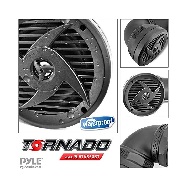 Pyle-PLATV520-500-Watt-65-Inch-35mm-AUX-Input-for-ATV-UTV-4x4s-Tornado-Waterproof-Off-Road-2-Way-Speaker-System-Set-of-2 Pyle-PLATV520-500-Watt-65-Inch-35mm-AUX-Input-for-ATV-UTV-4x4s-Tornado-Waterproof-Off-Road-2-Way-Speaker-System-Set-of-2
