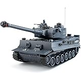 Rc Tanks,1:28 WW2 German Tiger Army Tank Toys for Boys,9 Channels Remote Control Vehicles with Sound and Light,RC Military To