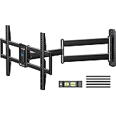 Pipishell Full-Motion Long-Arm TV Wall Mount for 32-75 Inch TVs up to 100 lbs, Wall Mount TV Bracket with 32.37” Extension, S