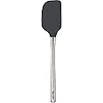 Tovolo Flex-Core Silicone Spatula with Stainless Steel Handle (Charcoal) - Kitchen Utensil & Gadget Essential for Baking, Coo