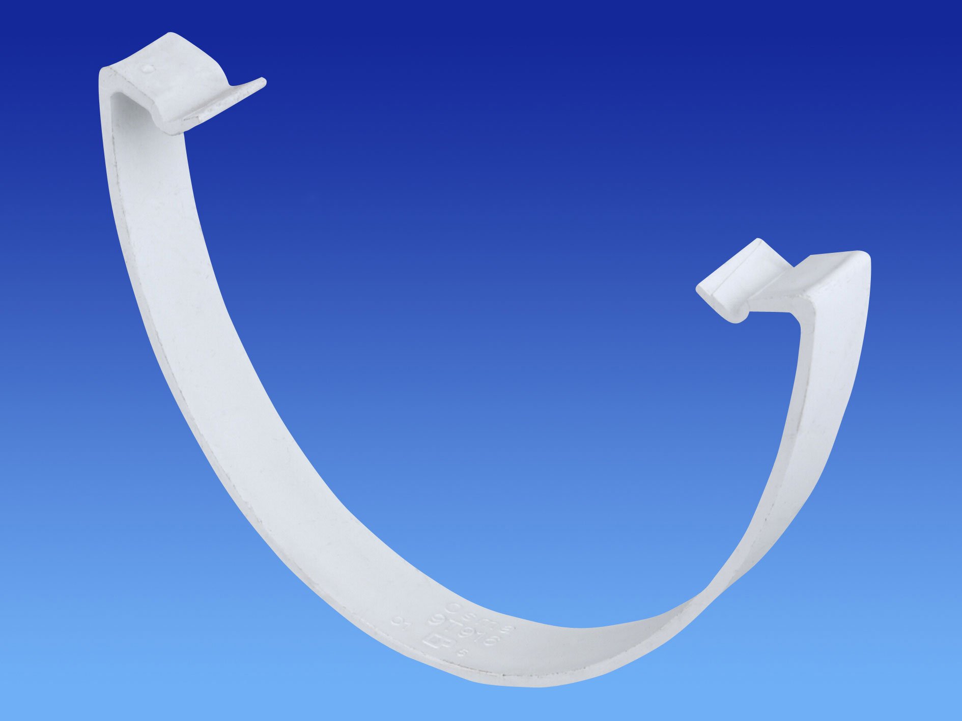 Pack of 3 OSMA White 113mm Gutter Flexiclip for DeepLine 4.5:2.5 Gutter System 9T916w