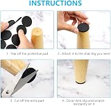 OSDUE 64 Pcs Non Slip Furniture Pads Floor Protectors 38mm Self Adhesive view 5