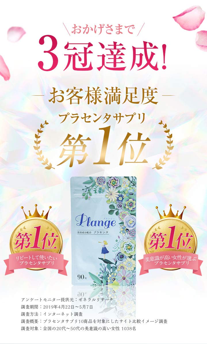 Amazon プラセンタ サプリ Plange プランジュ 3袋セット