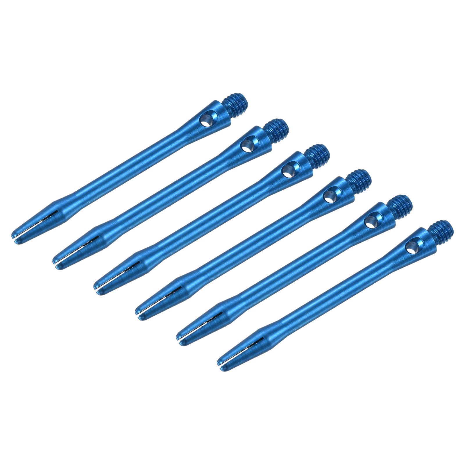 PATIKIL 48mm Aluminum Dart Shafts, Medium 2BA Thread Dart Stems Dart Accessories Throwing Fitting for Steel Tip - 6 Pack (Sky Blue)