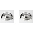 American Metalcraft PC1025S Round Stainless Steel Plate Cover, Standard or English-Style Foot, 10" - 10.25" (2)