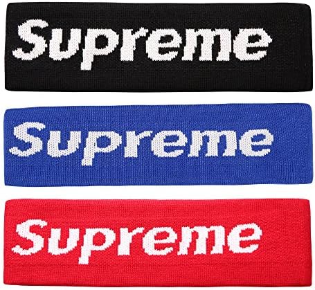 The Mass Sweatband Headband Perfect for Basketball, Running, Football, Tennis-Fits for Men and Women (Pack of 3)
