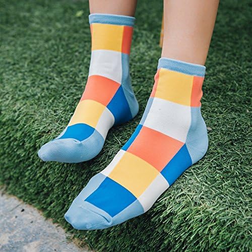 Explosion Models Korean Latest Plaid Kawaii Camaron Candy Colors Comfortable Womens Socks Meias Femininas Sokken