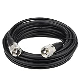 Ullnosoo RG8x Coaxial Cable, 25ft CB Radio Antenna