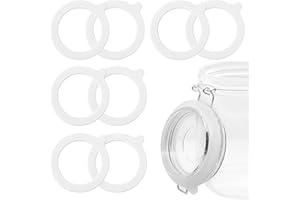 8 Pcs Replacement Silicone Seals, FUNCYboo 3.7 Inch Silicone Jar Gaskets Silicone Replacement Gasket Airtight Silicone Seals 