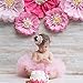 Golden Swallow First Birthday Crown Baby Girl Flower Tiara Headband Party Hat Hairband