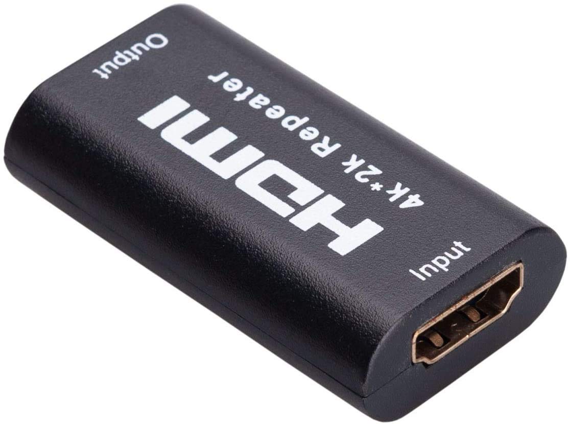 HDMI Coupler, Signal Booster, Amplifier Repeater, Cable Extender, Female to female Adapter 4K 2K Full HD 1080P Extends Cable Length up to 40m, Compatible with TV, PC, DVD, Monitor By Dragon Trading