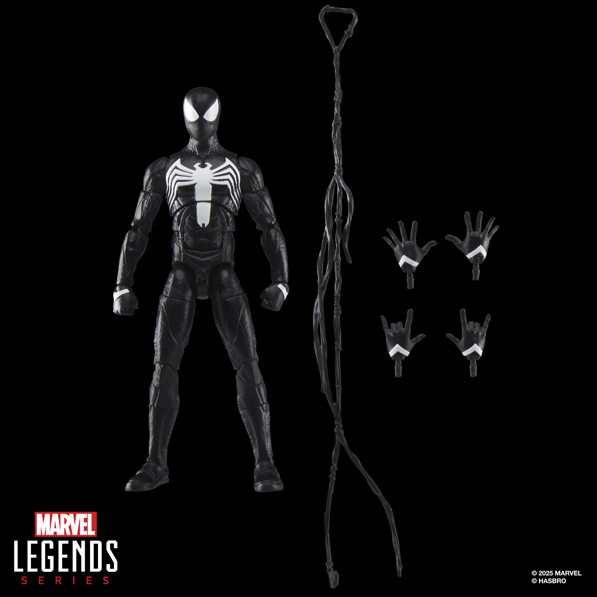 Figurine Marvel Legends Spider-Man Costume Noir - Gamerverse Peter Parker - 15cm Articulée