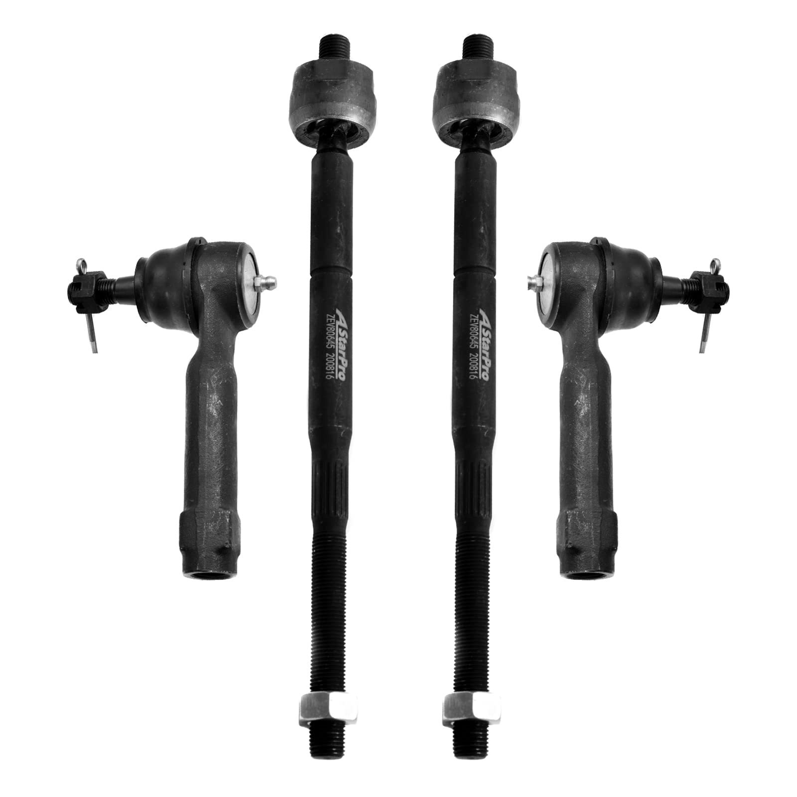 Photo 1 of ASTARPRO 4pcs Steering Kit Front inner and Outer Tie Rod Ends Compatible with Dodge Caliber 2007-2012 Jeep Compass Patriot 2007-2017