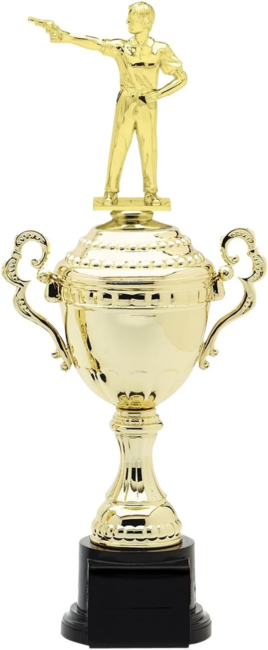 Express Medals Gold Pistol Shooting Trophy Cup with