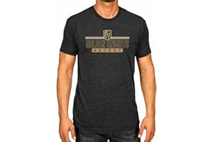 Wright & Ditson Adult NHL Heather Charcoal True Fan Hockey T-Shirt - Tagless Cotton Polyester Blend - Ultimate Comfort