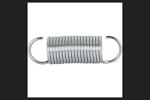HANDYMAN SPRINGS Prime-Line SP 9602 Extension Spring, Spring Steel Construction, Nickel-Plated Finish, 0.047 GA x 7/16 in. x 1-1/2 in., Closed Single Loop (2 Pack)