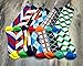 The Dapper Way New 2020 Designs - Gift Box Set Men's Fun and Colorful Designer Gift Set, 7 pairs included