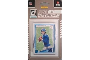 SCORE New York Giants 2025 Donruss Factory Sealed Team Set Featuring Rated Rookie Cards of Jaxson Dart, Cam Skattebo, Abdul Carter and Darius Alexander Plus