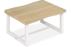 iTsst Wooden Step Stool for Adults & Kids, 500 Lbs Capacity,Learning Helper Stool for Kitchen Counter Bathroom Sink Toilet Potty Training with Metal Frame,Non-Slip Pads