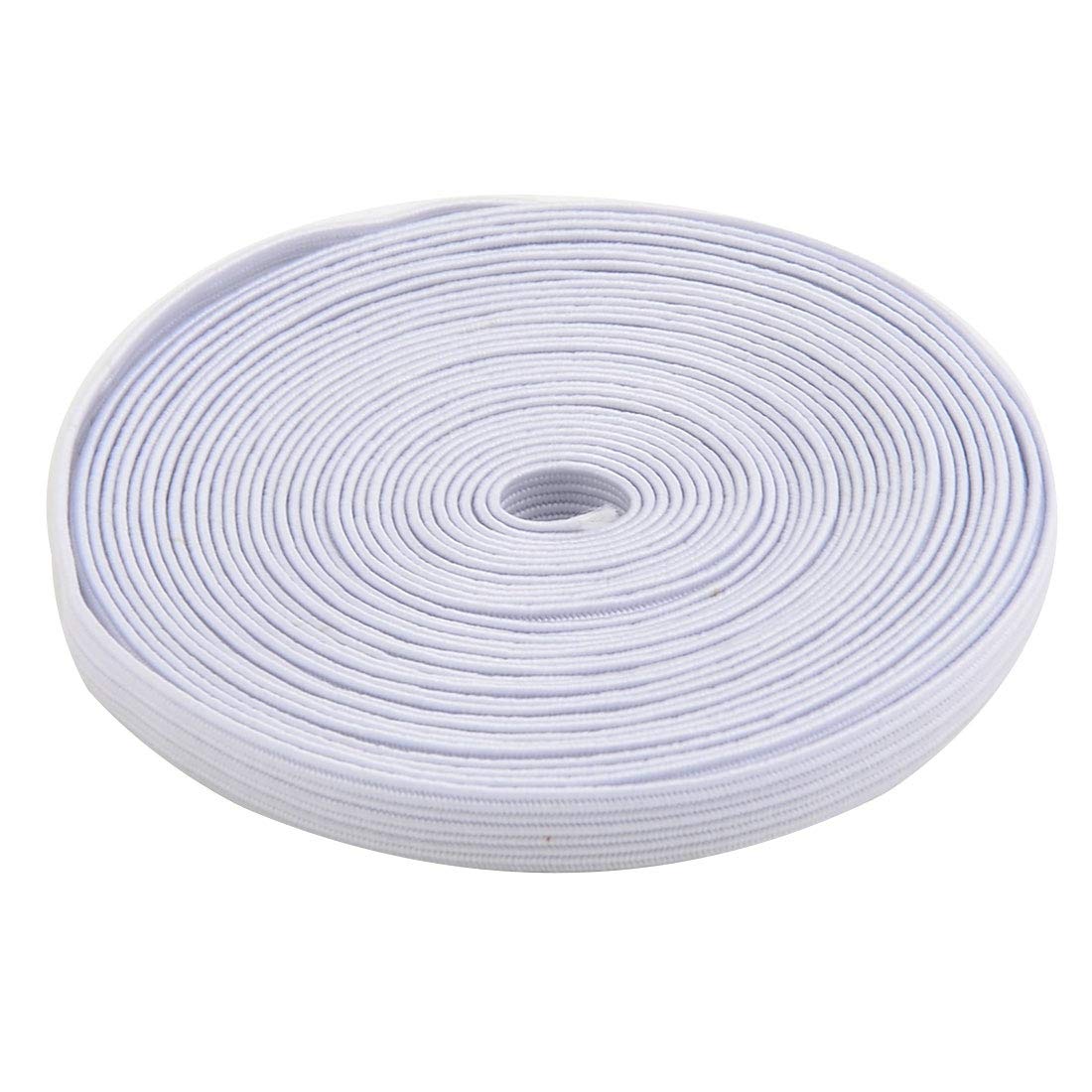 Sourcingmap Rubber Household Garment Elastic String Band Sewing Tool 0.7cm Width White