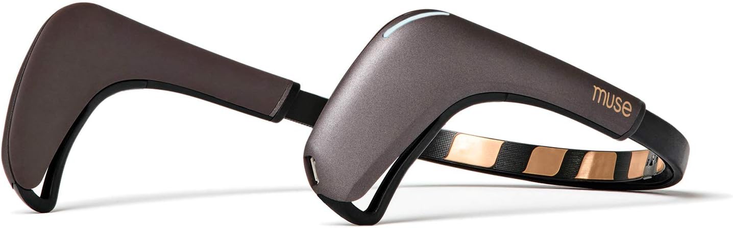 Muse 2: The Brain Sensing Headband - Meditation Tracker Multi Sensor Headset Device - Responsive Sound Feedback for Brain Wave, Heart, Body & Breath Activity