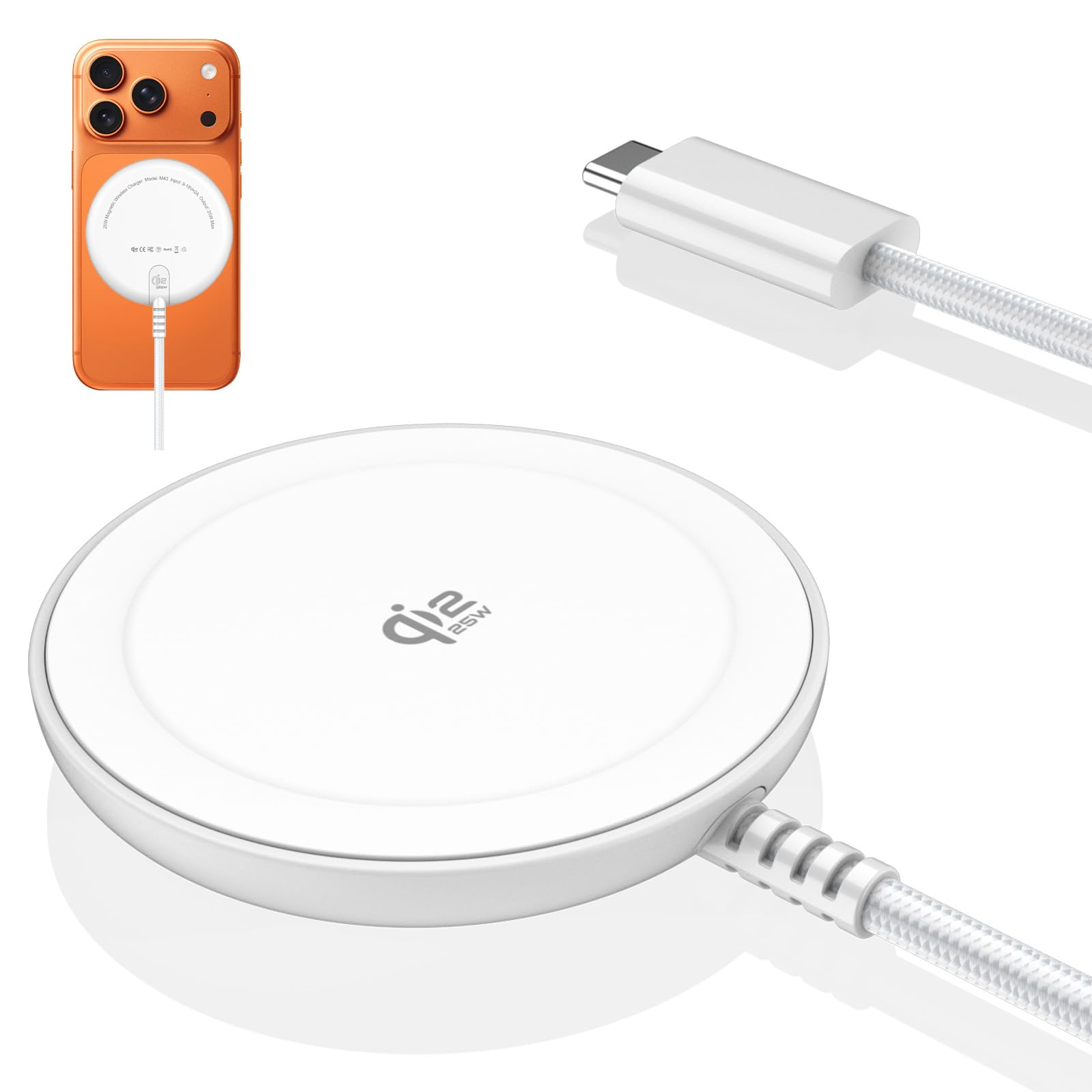 Mag Safe 充電器 25 Qi2 2 認証 ワイヤレス充電器