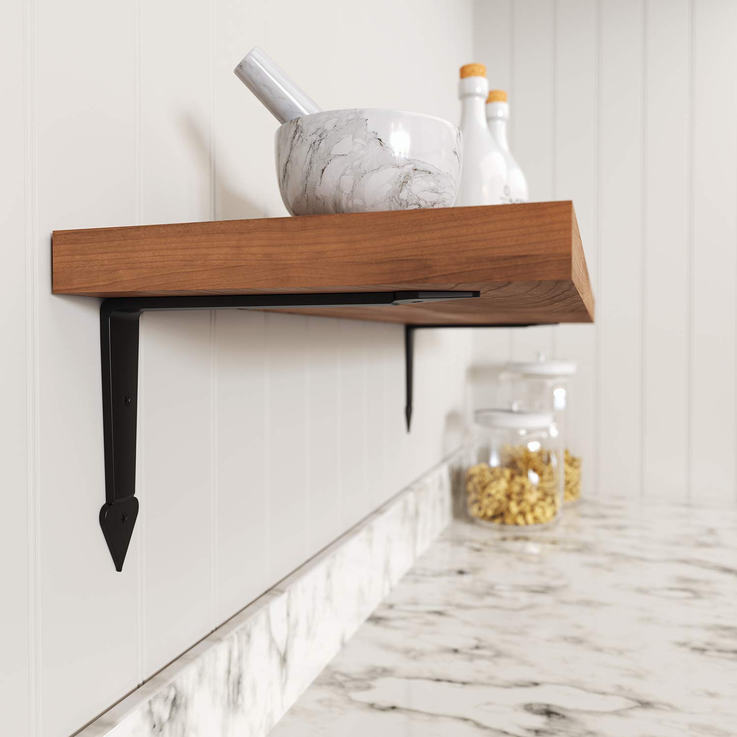 Shelf Made 0138 7bk 7 In Black Decorative Wood Corbel Corbels