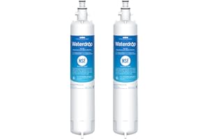 Waterdrop Replacement for GE® RPWFE®, RPWF (Built-in CHIP) Refrigerator Water Filter, Compatible with GFE28GYNFS, GFE28GELDS, PFE28KELDS, PFE28KYNFS, GFD28GELDS, PWE23KELDS, 2 Filters