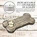 Dog Remembrance Gift - Bone Shaped Candle Holder - Pet Memorial Stone with One Tea Light and a Tribute 