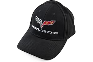 HEM HIGH-END MOTORSPORTS Cap for C6 Corvette, Grey/Black/Pink Hat with Embroided Flag Logos