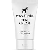 Pete & Pedro CURL CREAM - Hydrating Curls Hair Definer & Amplifier For Men & Women | Natural Shine & Strong Curls & Waves, Frizz Reducer, Curly & Wavy Hair Types | Shark Tank Featured, 4 oz.