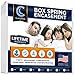 CushyBeds Premium Box Spring Encasement Zippered Cover 100% Waterproof, 6-Sided Protection - Queen Size - (Fitted 7-9