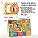 Nuby Interlocking Baby Play Mat, Foam Floor Tiles for Infants and Children, 52’’ x 65