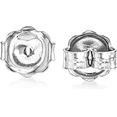 Ross-Simons Italian 14kt White Gold Large 7mm Earring Backings