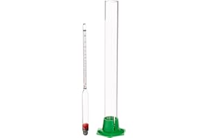 Naruekrit R3-XIKQ-AD0G Proof and Tralle Hydrometer with 12" Glass Test Jar