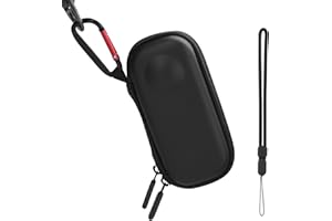 BRDRC Carrying Case for Insta360 X3, Portable Storage Bag Lens Protective Cover Hard Shell Protector Travel Case with wrist strap for Insta360 ONE X X2 X3 Camera Accessories(Not for X4)