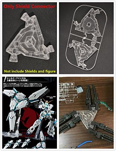 EffectsWings 3-Shields Connector for 1/60 PG RX-0 Unicorn Gundam model