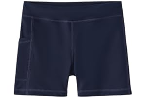 Dovio Girls' Swim Shorts, UPF 50+ Sun Protection Fully Lined Pockets Quick-Dry Soft Board Short for Beach Pool