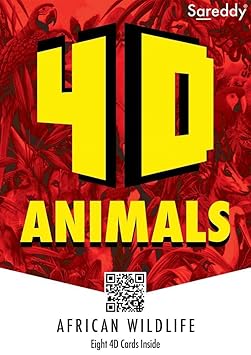 Animals 4D Augmented Reality Flash Cards for Kids Immersive Learning Wth Free App