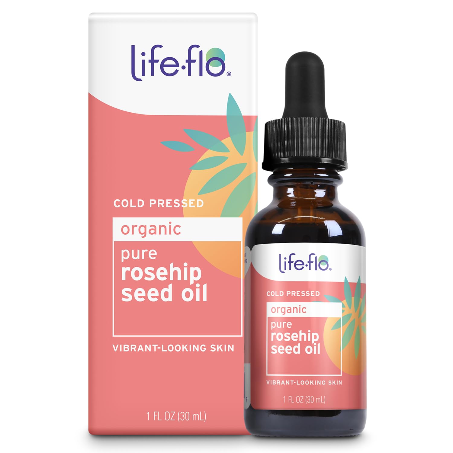 Life-Flo Pure Rosehip Seed Oil | Certified Organic & Cold Pressed | Authentic Rose Hip Oil for Face & Skin Restoration | Dry & Non-Greasy | 1oz