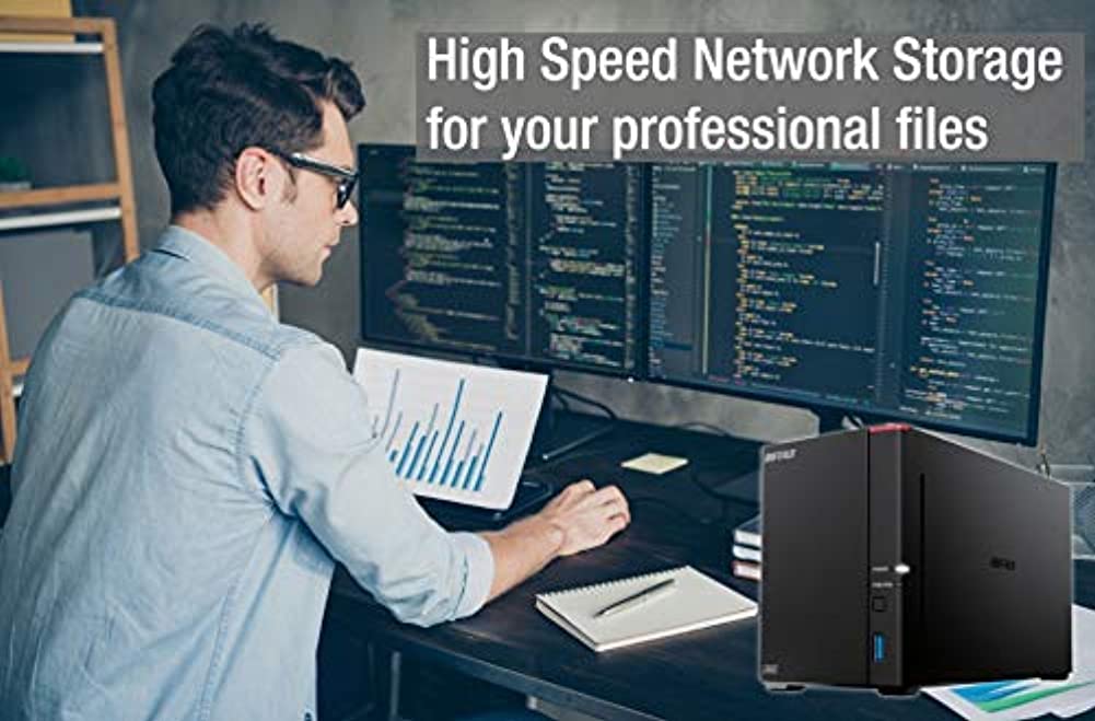 BUFFALO LinkStation SoHo 720 2-Bay Professional Office NAS 8TB (2x4TB) with Hard Drives Included
