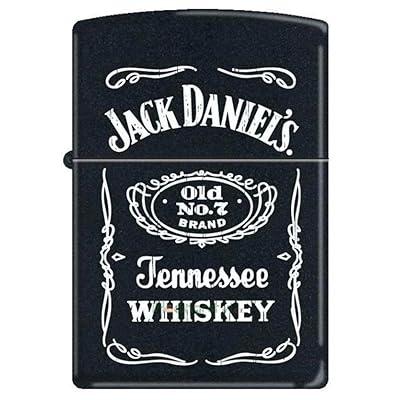 Zippo "Jack Daniel's Tennessee Whiskey" Black Matte Lighter, 3742