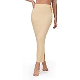 Sunehla Deal Saree Shapewear Petticoat for Women | Stretchable Inner Skirt | Side Slit & Drawstring Waist