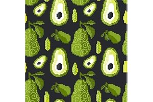 Howie's Needlepoint 14CT Pre-Printed Cross Stitch Kits,Embroidery Patterns Starter Kits,Needlepoint Kits - Avocados