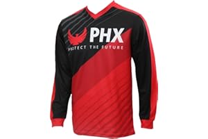 PHX Helios Hydra Jersey Unisex Youth Mountain Biking, Motocross,ATV/UTV Riding, Downhill Racing, Outdoor Sportswear