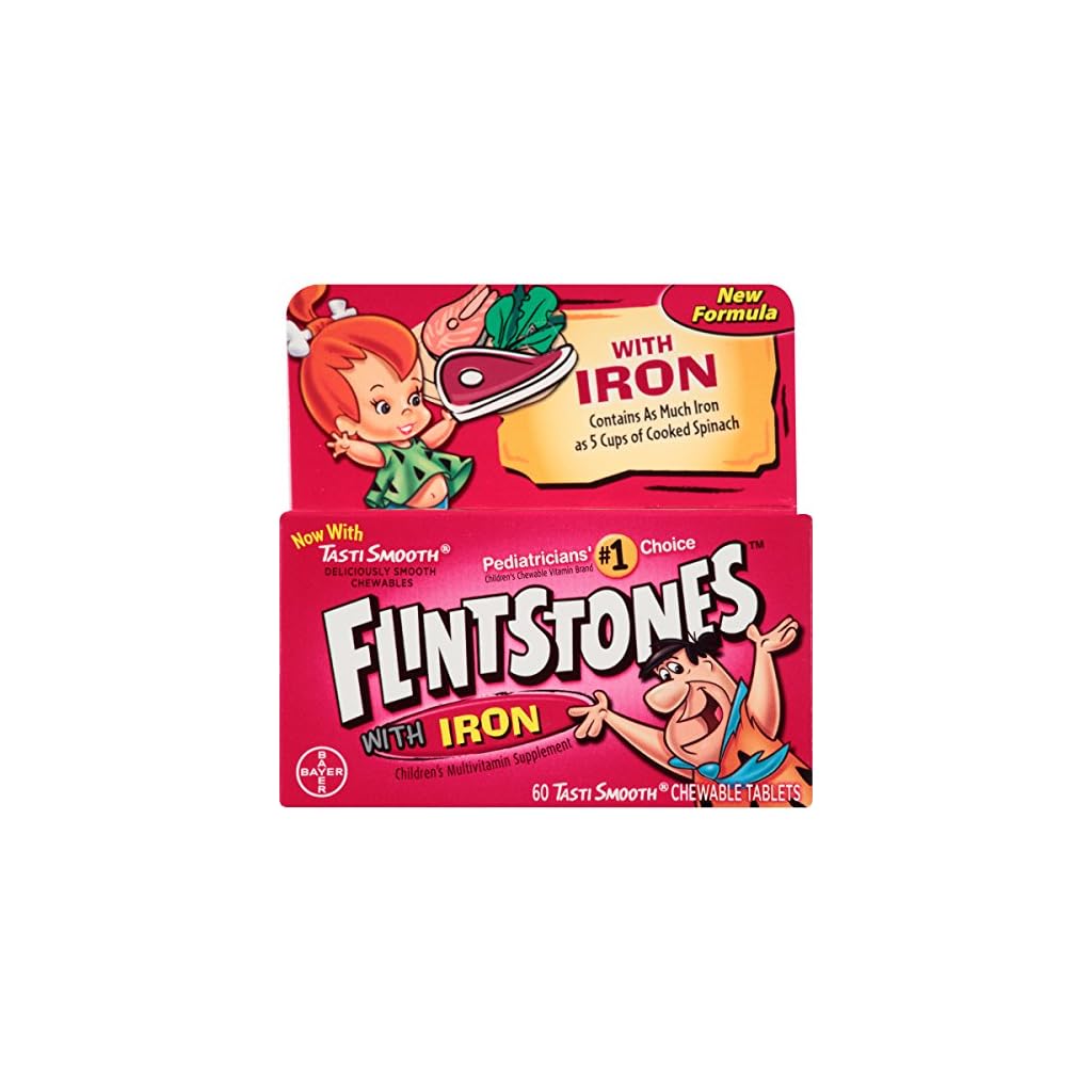 Flintstones Chewable Kids Vitamins with Iron, Multivitamin for Kids
