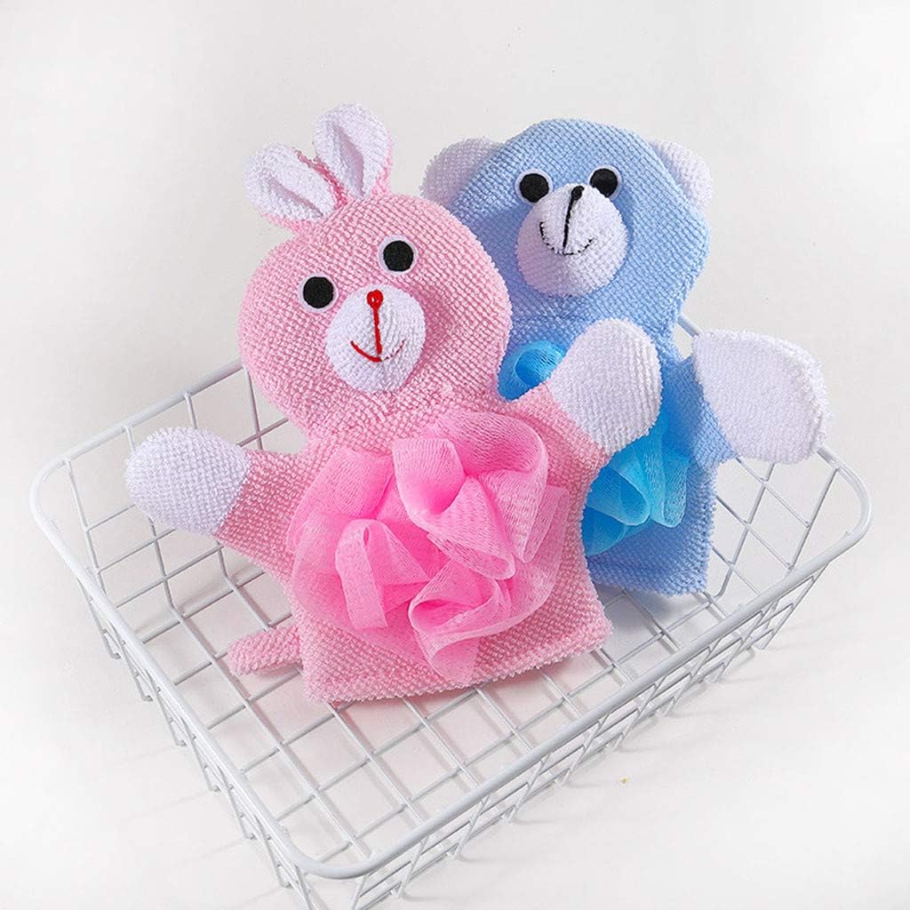 Xlgx 2pc Bebe Serviette De Bain Animaux Kawaii Gant De Toilette Pour Enfant Bain Gant Deponge A Doucher Animal De Marionnettes Mignon Pour Les Bebe De Plusieurs Couleurs Et Formes Grenouille Bebe