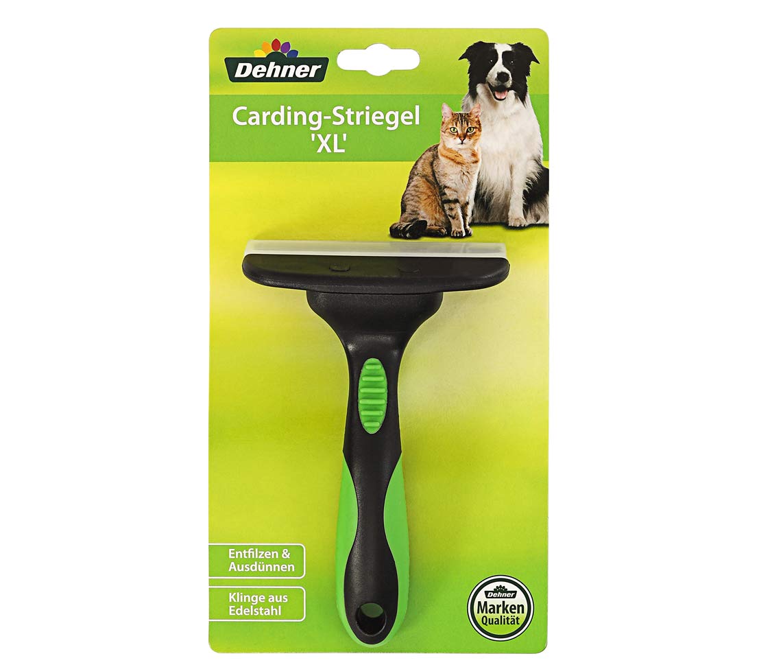 Dehner Dog and Cat Grooming Comb XL for Detangling and Thinning Plastic/Stainless Steel