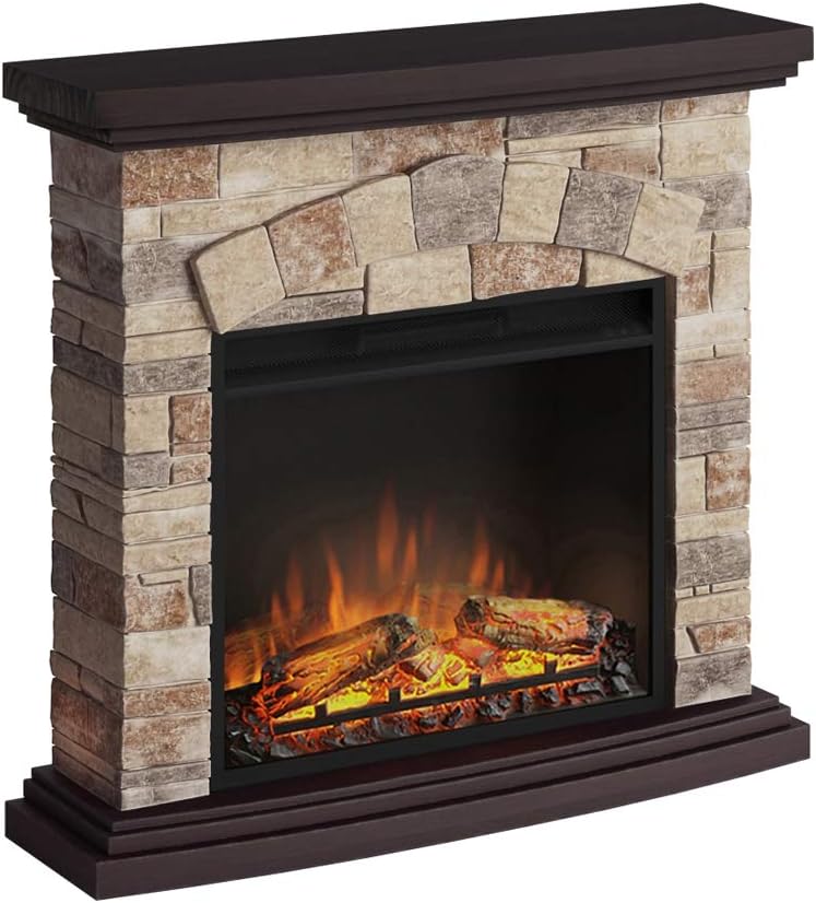 TAGU Tori Elektrokamin mit 23 Zoll Powerflame Elektrischer Kamin, 1500W